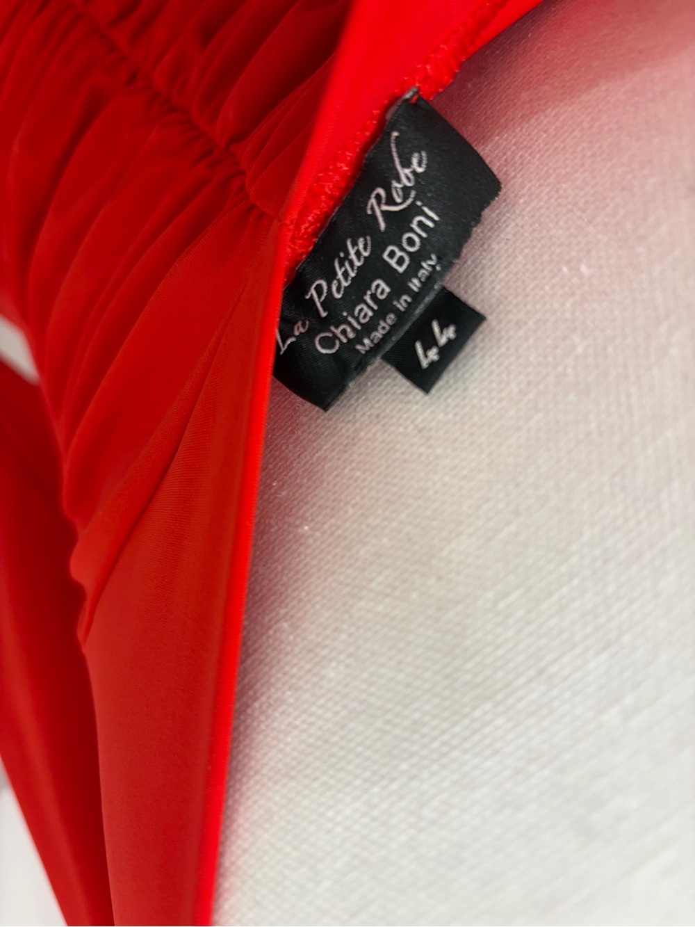 Chiara Boni Red Ruched Dress - Picture 4 of 6